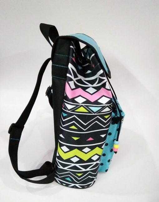 Dot Tribal Drawstring Mini Backpack Purse - Image 3