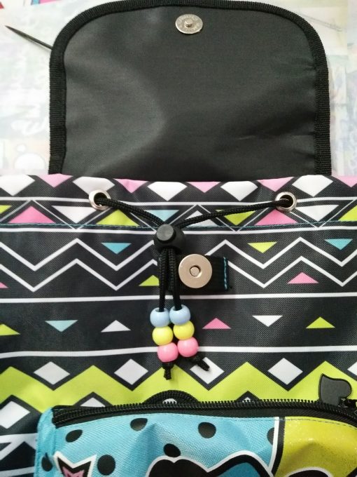 Dot Tribal Drawstring Mini Backpack Purse - Image 7