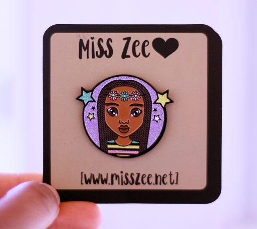 Flower Twist Enamel Pin