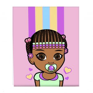 Miss Zee Baby Girl Canvas 3 (12in x 14in)