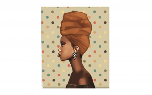 Miss Zee Headwrap Queen Canvas