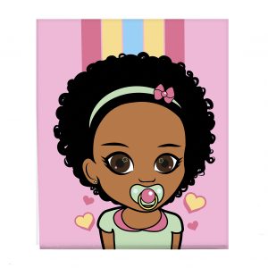 Miss Zee Baby Girl Canvas 1 (12in x 14in)
