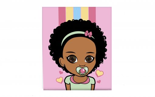 Miss Zee Baby Girl Canvas 1 (12in x 14in)